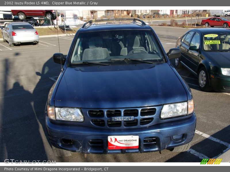 Clipper Blue Metallic / Gray 2002 Isuzu Rodeo LS 4WD