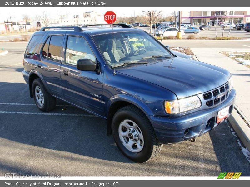 Clipper Blue Metallic / Gray 2002 Isuzu Rodeo LS 4WD