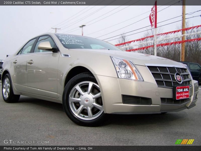 Gold Mist / Cashmere/Cocoa 2009 Cadillac CTS Sedan