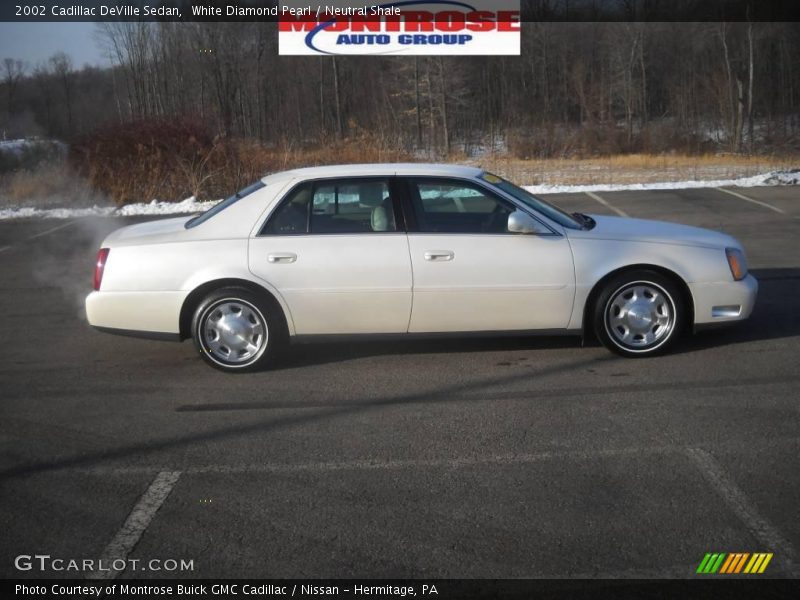 White Diamond Pearl / Neutral Shale 2002 Cadillac DeVille Sedan
