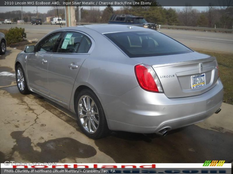 Ingot Silver Metallic / Charcoal Black/Fine Line Ebony 2010 Lincoln MKS EcoBoost AWD