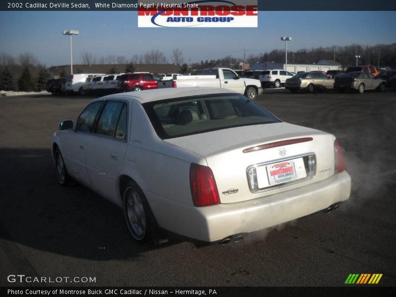 White Diamond Pearl / Neutral Shale 2002 Cadillac DeVille Sedan