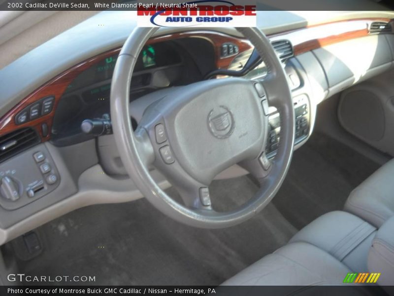 White Diamond Pearl / Neutral Shale 2002 Cadillac DeVille Sedan