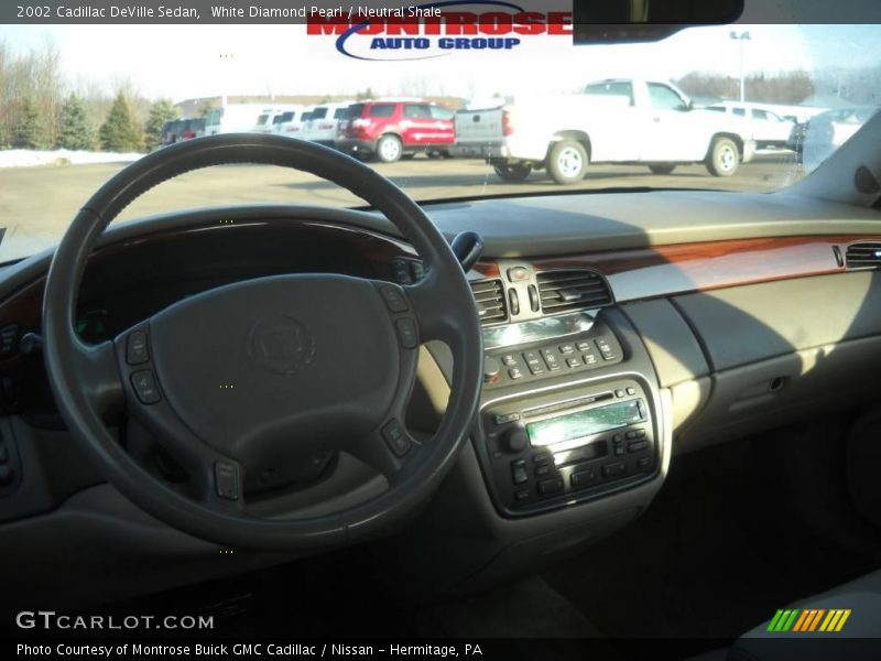 White Diamond Pearl / Neutral Shale 2002 Cadillac DeVille Sedan