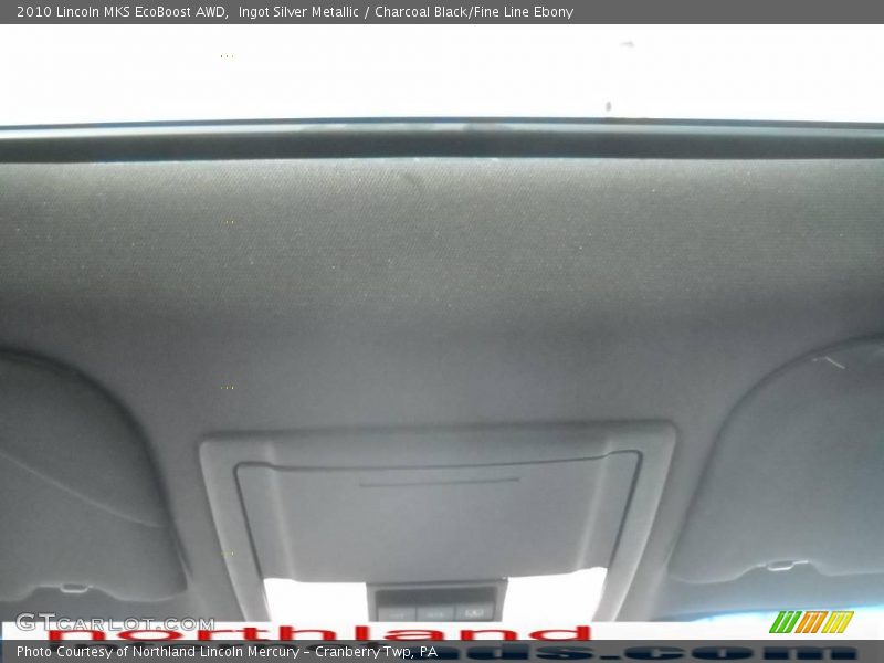 Ingot Silver Metallic / Charcoal Black/Fine Line Ebony 2010 Lincoln MKS EcoBoost AWD