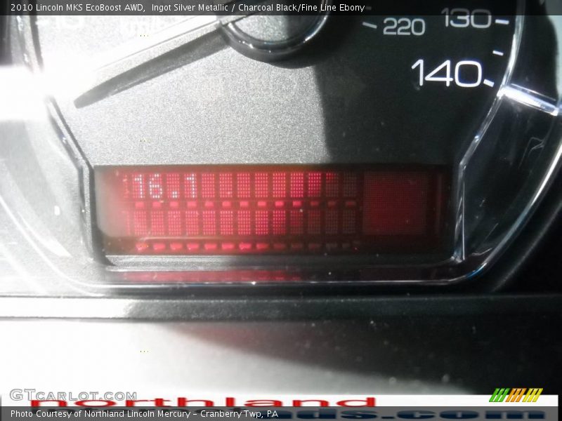 Ingot Silver Metallic / Charcoal Black/Fine Line Ebony 2010 Lincoln MKS EcoBoost AWD