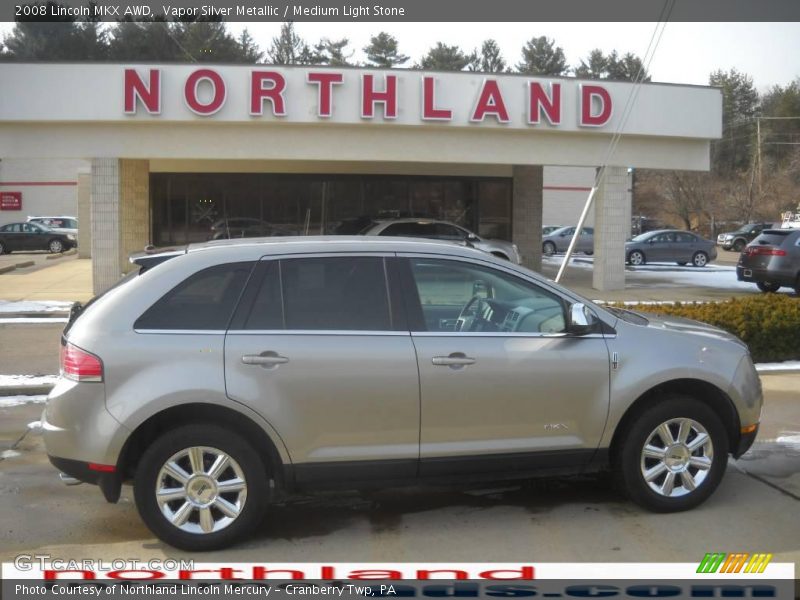 Vapor Silver Metallic / Medium Light Stone 2008 Lincoln MKX AWD
