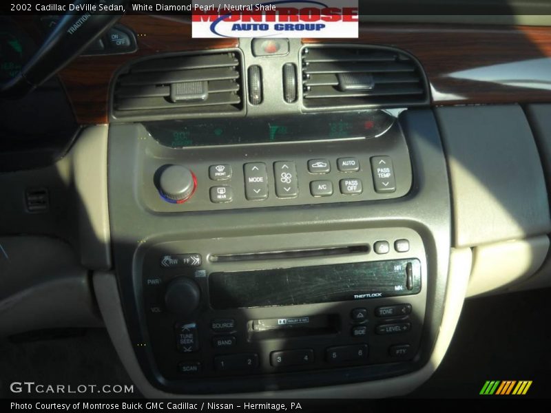 White Diamond Pearl / Neutral Shale 2002 Cadillac DeVille Sedan