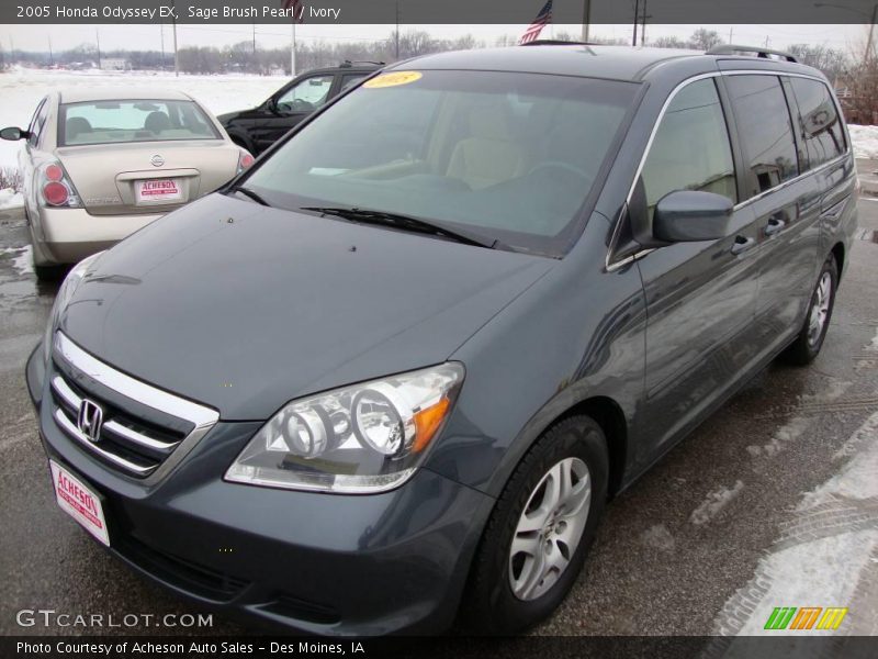 Sage Brush Pearl / Ivory 2005 Honda Odyssey EX