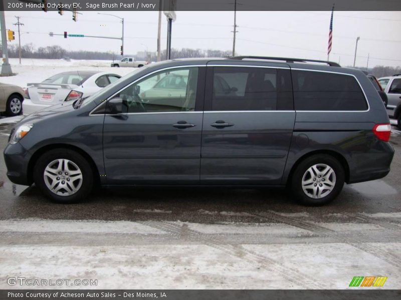 Sage Brush Pearl / Ivory 2005 Honda Odyssey EX