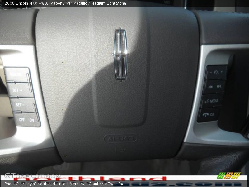 Vapor Silver Metallic / Medium Light Stone 2008 Lincoln MKX AWD