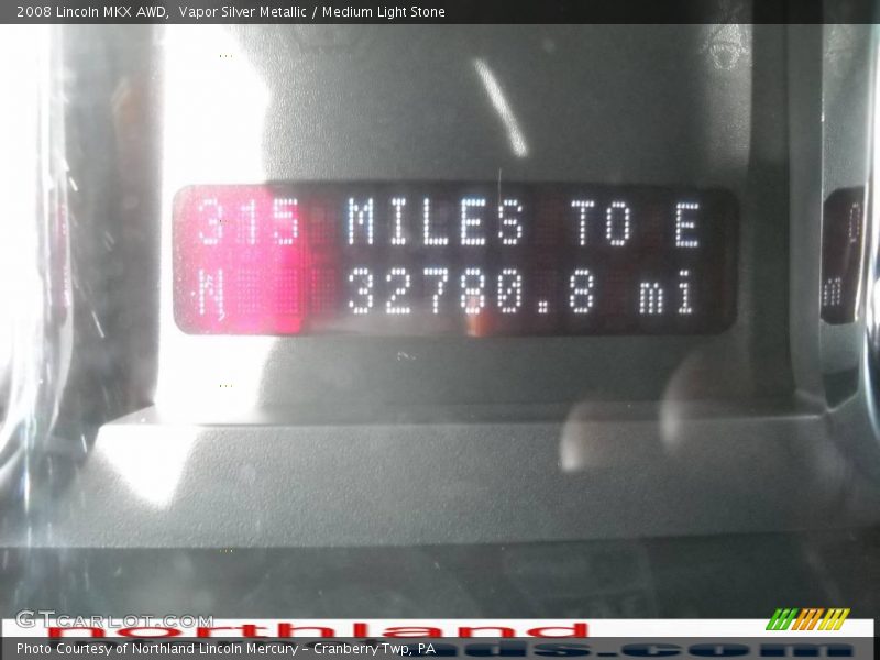 Vapor Silver Metallic / Medium Light Stone 2008 Lincoln MKX AWD