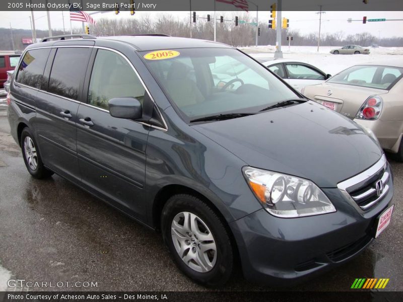 Sage Brush Pearl / Ivory 2005 Honda Odyssey EX