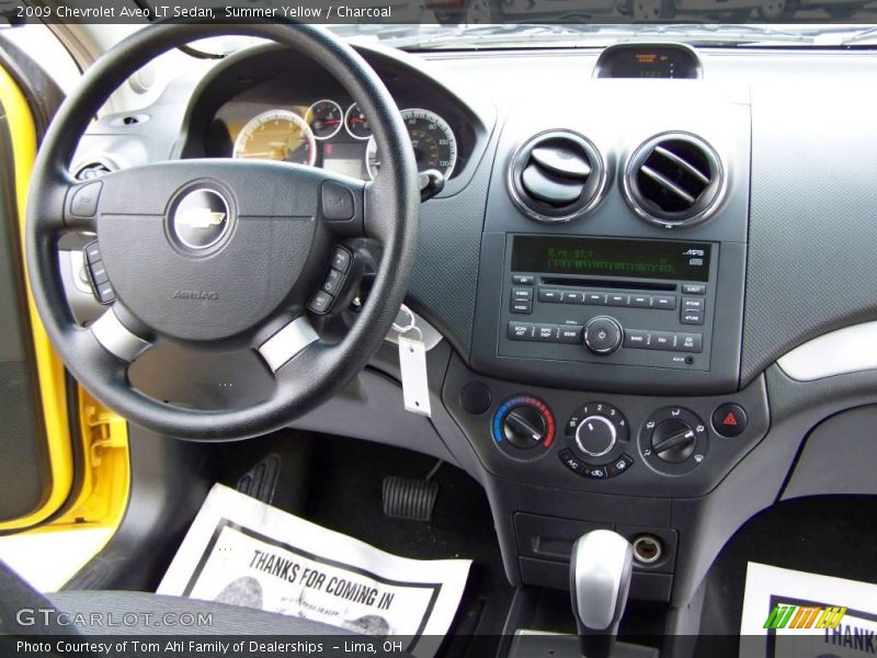 Summer Yellow / Charcoal 2009 Chevrolet Aveo LT Sedan