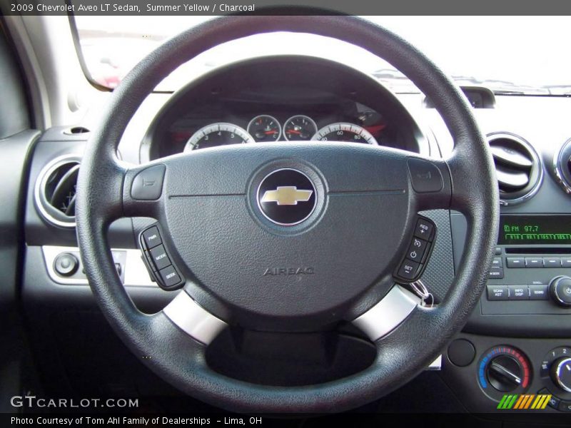 Summer Yellow / Charcoal 2009 Chevrolet Aveo LT Sedan