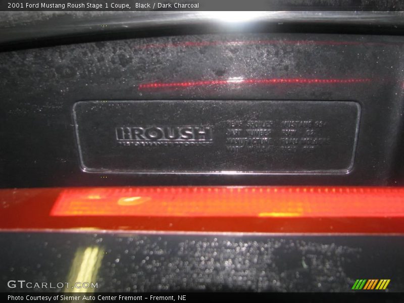 Black / Dark Charcoal 2001 Ford Mustang Roush Stage 1 Coupe