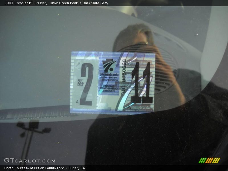 Onyx Green Pearl / Dark Slate Gray 2003 Chrysler PT Cruiser