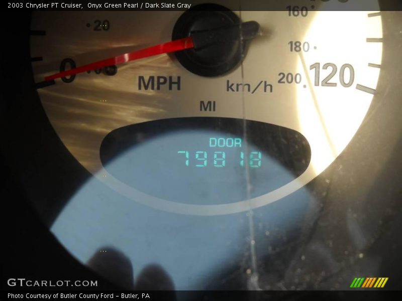 Onyx Green Pearl / Dark Slate Gray 2003 Chrysler PT Cruiser