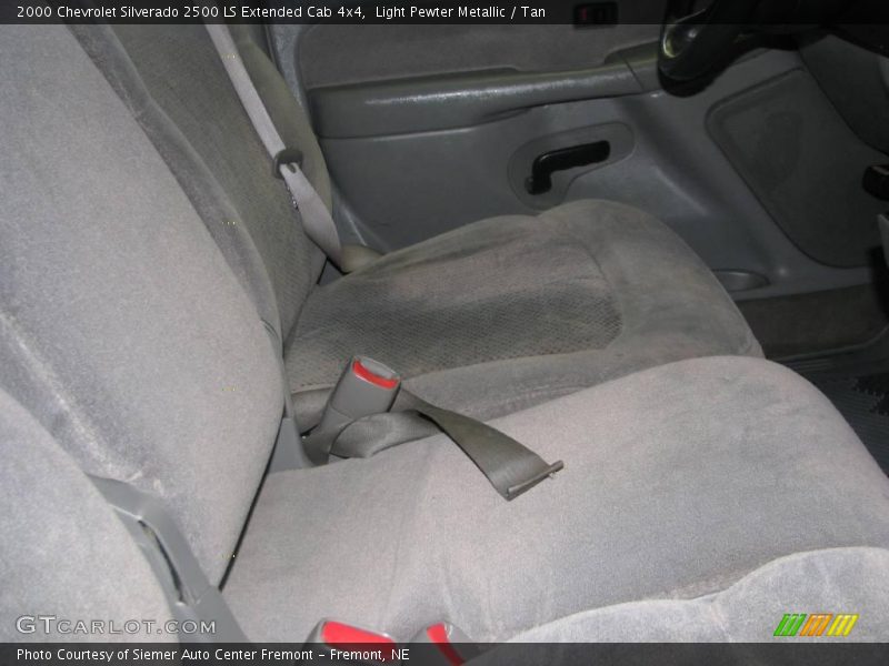 Light Pewter Metallic / Tan 2000 Chevrolet Silverado 2500 LS Extended Cab 4x4