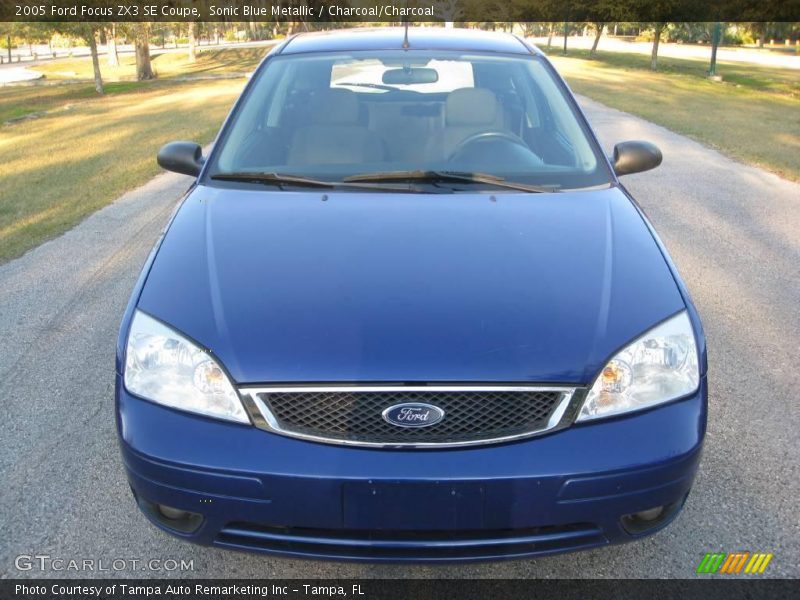 Sonic Blue Metallic / Charcoal/Charcoal 2005 Ford Focus ZX3 SE Coupe