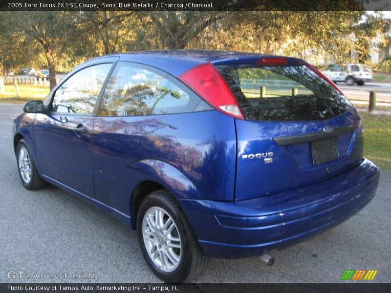 Sonic Blue Metallic / Charcoal/Charcoal 2005 Ford Focus ZX3 SE Coupe