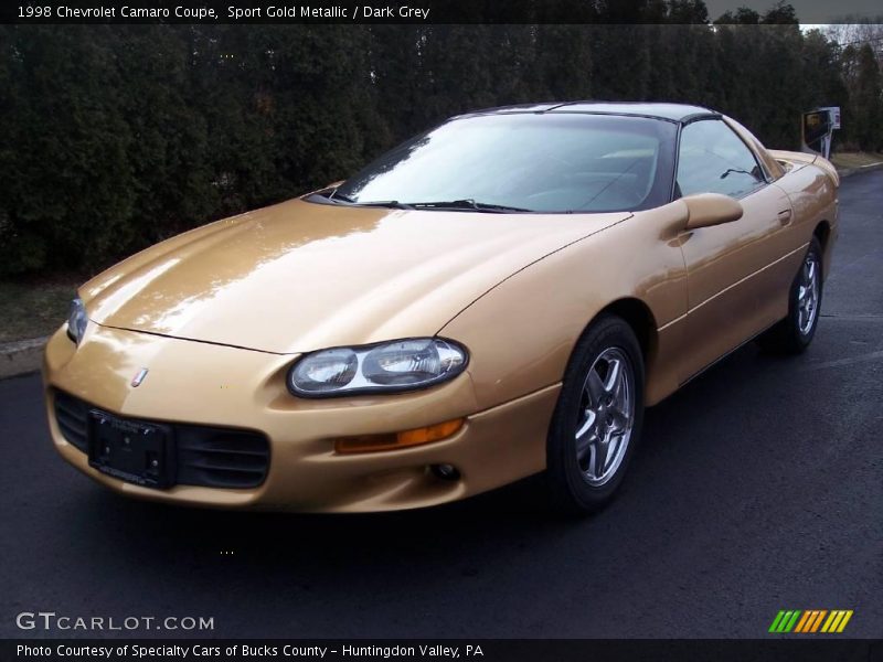 Sport Gold Metallic / Dark Grey 1998 Chevrolet Camaro Coupe