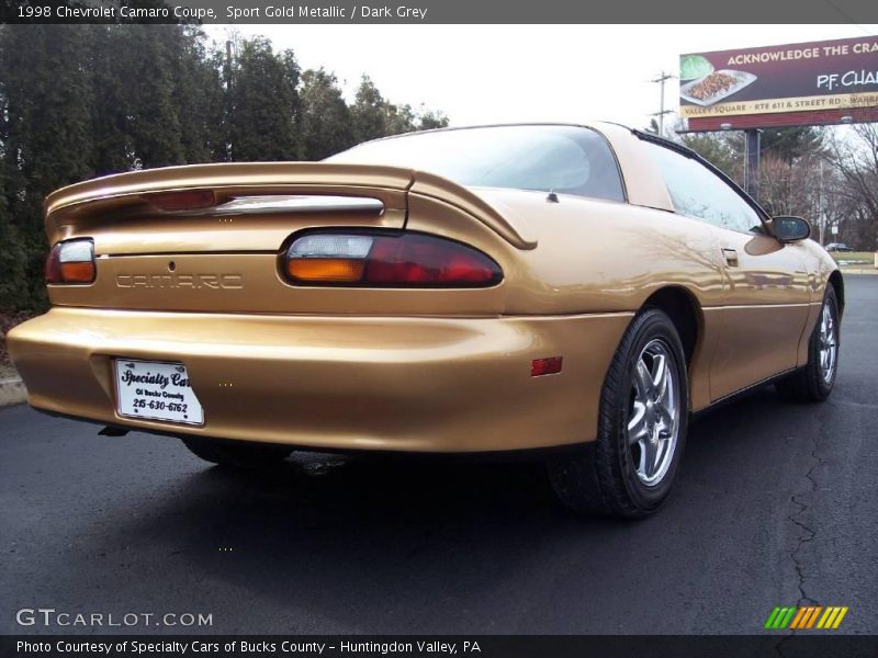 Sport Gold Metallic / Dark Grey 1998 Chevrolet Camaro Coupe