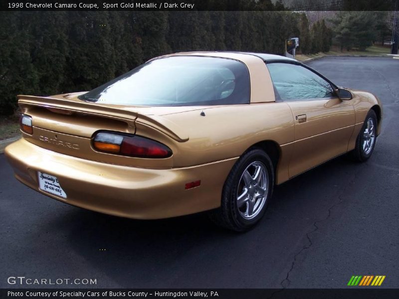 Sport Gold Metallic / Dark Grey 1998 Chevrolet Camaro Coupe