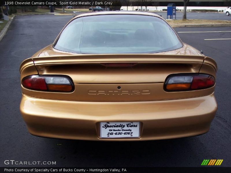 Sport Gold Metallic / Dark Grey 1998 Chevrolet Camaro Coupe
