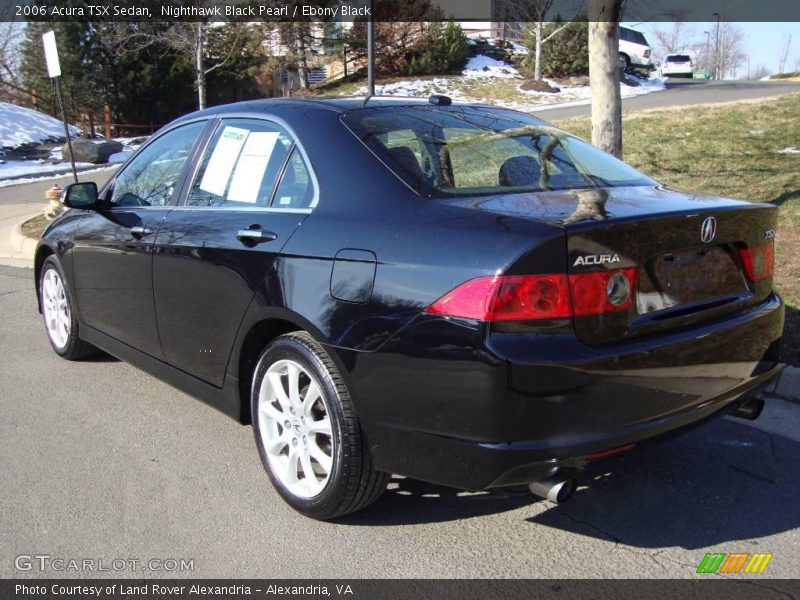 Nighthawk Black Pearl / Ebony Black 2006 Acura TSX Sedan