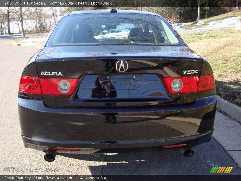 Nighthawk Black Pearl / Ebony Black 2006 Acura TSX Sedan