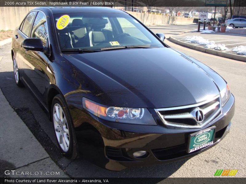 Nighthawk Black Pearl / Ebony Black 2006 Acura TSX Sedan
