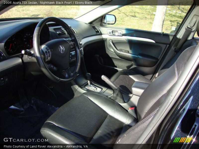 Nighthawk Black Pearl / Ebony Black 2006 Acura TSX Sedan