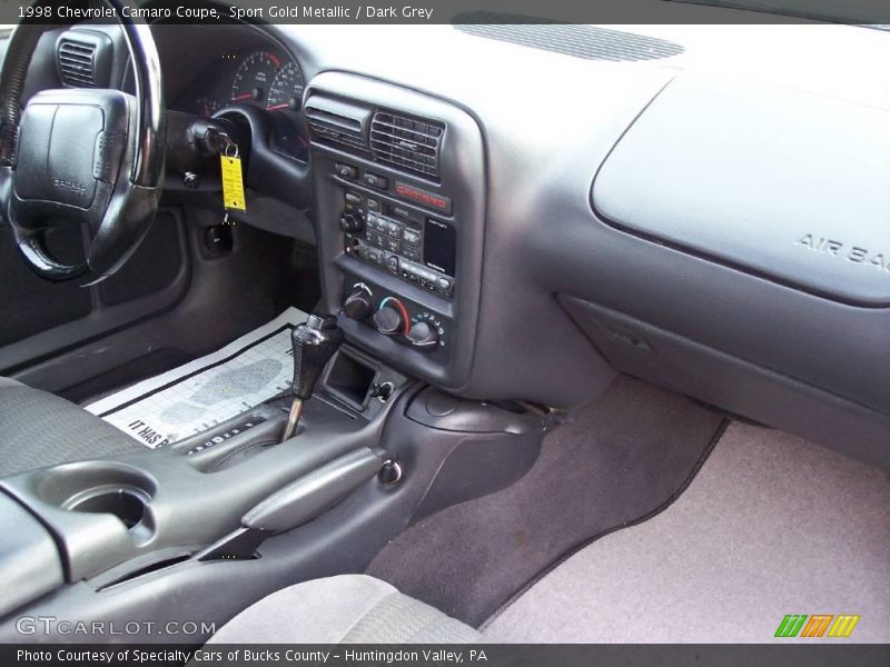 Sport Gold Metallic / Dark Grey 1998 Chevrolet Camaro Coupe