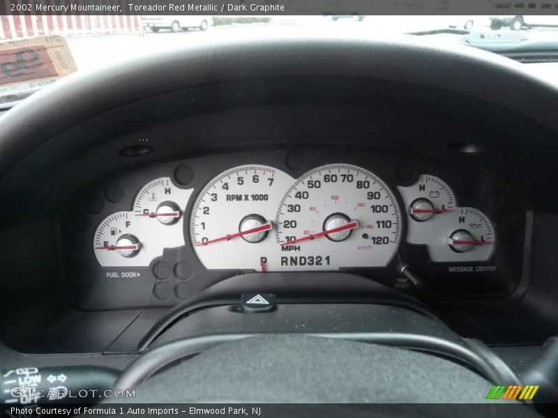 Toreador Red Metallic / Dark Graphite 2002 Mercury Mountaineer