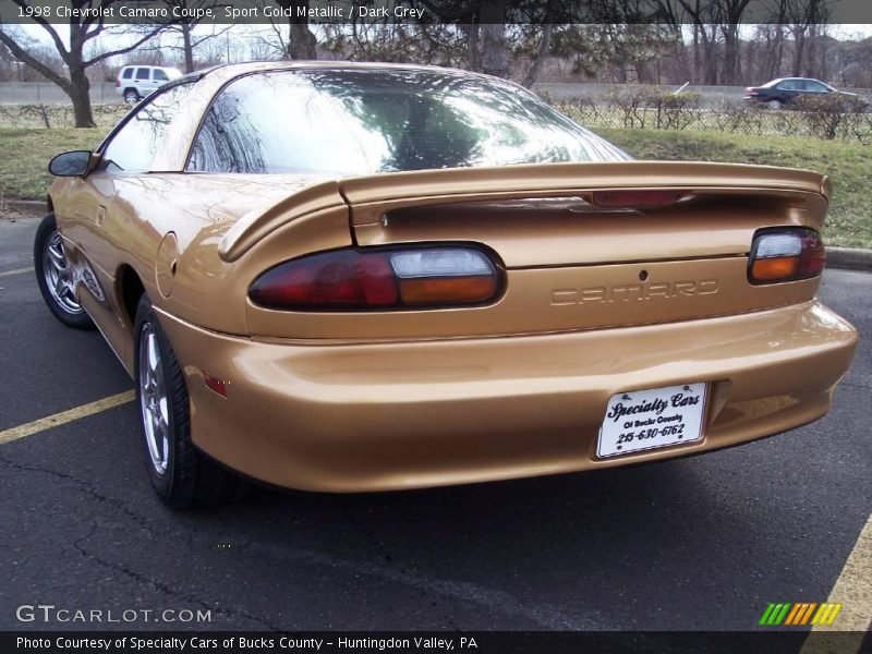 Sport Gold Metallic / Dark Grey 1998 Chevrolet Camaro Coupe