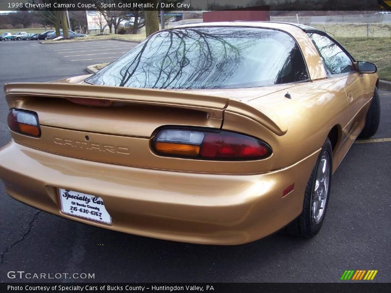 Sport Gold Metallic / Dark Grey 1998 Chevrolet Camaro Coupe