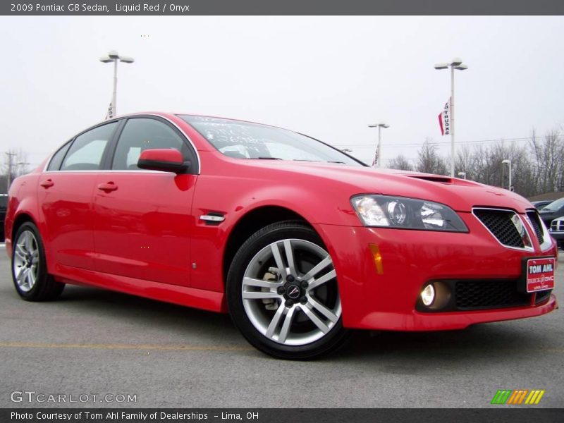 Liquid Red / Onyx 2009 Pontiac G8 Sedan