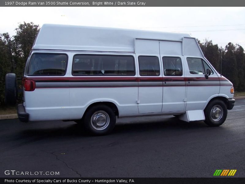 Bright White / Dark Slate Gray 1997 Dodge Ram Van 3500 Shuttle Conversion