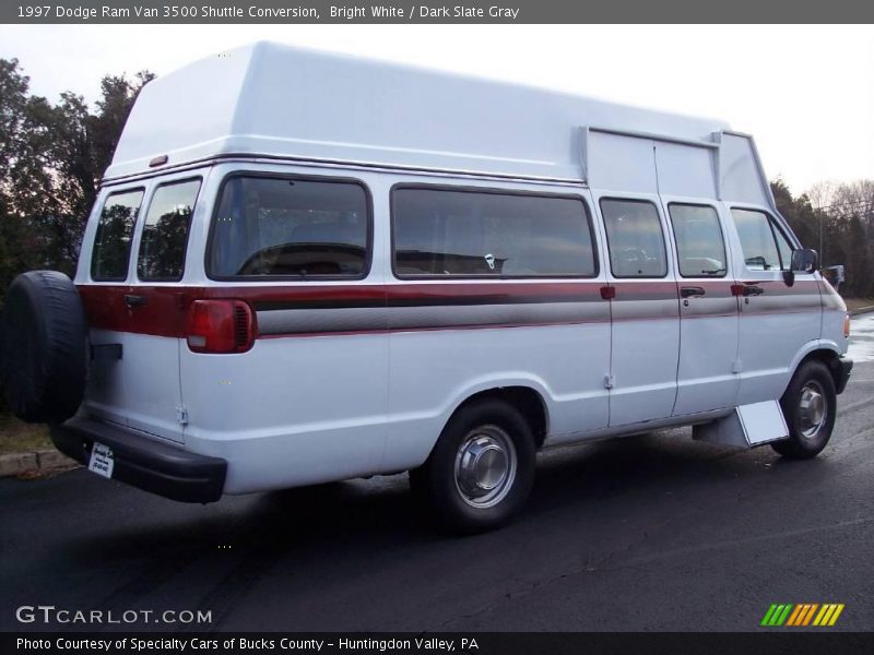 Bright White / Dark Slate Gray 1997 Dodge Ram Van 3500 Shuttle Conversion