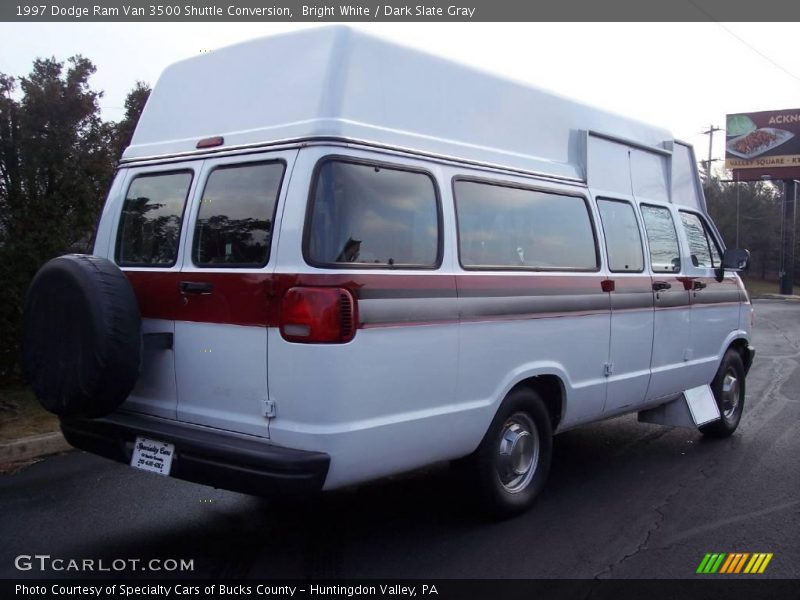 Bright White / Dark Slate Gray 1997 Dodge Ram Van 3500 Shuttle Conversion