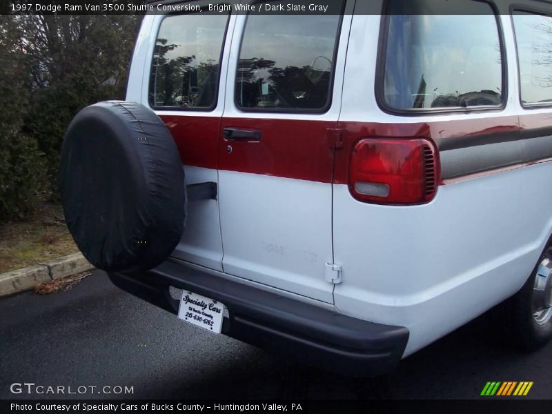 Bright White / Dark Slate Gray 1997 Dodge Ram Van 3500 Shuttle Conversion