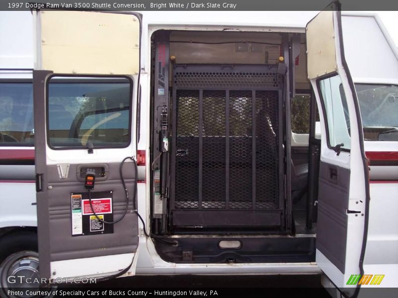 Bright White / Dark Slate Gray 1997 Dodge Ram Van 3500 Shuttle Conversion