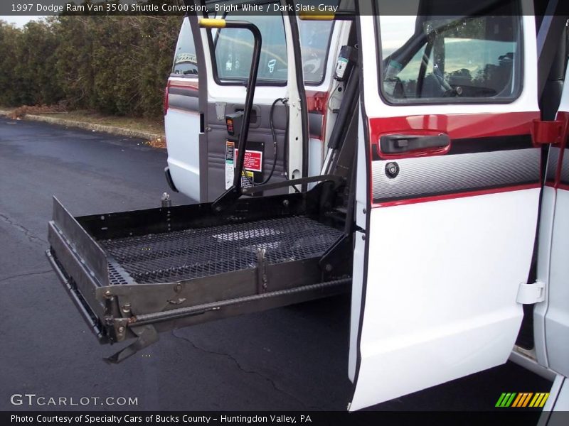 Bright White / Dark Slate Gray 1997 Dodge Ram Van 3500 Shuttle Conversion