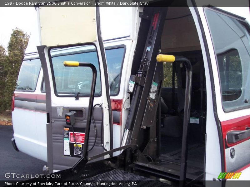 Bright White / Dark Slate Gray 1997 Dodge Ram Van 3500 Shuttle Conversion
