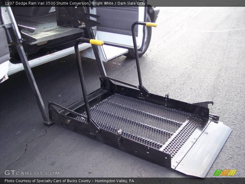 Bright White / Dark Slate Gray 1997 Dodge Ram Van 3500 Shuttle Conversion