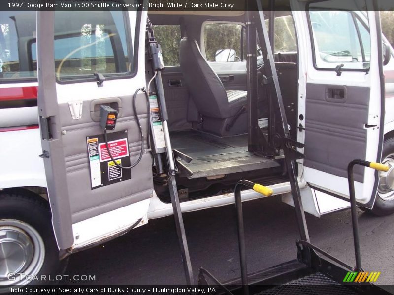 Bright White / Dark Slate Gray 1997 Dodge Ram Van 3500 Shuttle Conversion