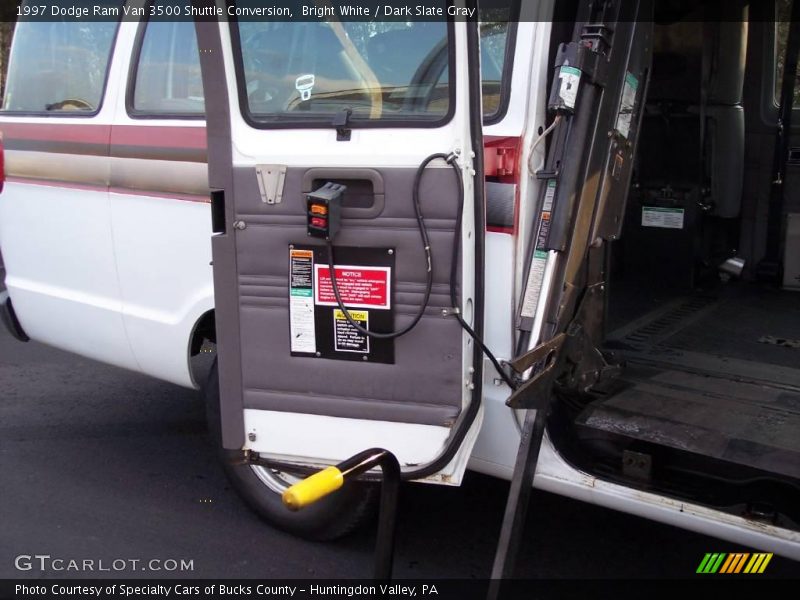 Bright White / Dark Slate Gray 1997 Dodge Ram Van 3500 Shuttle Conversion