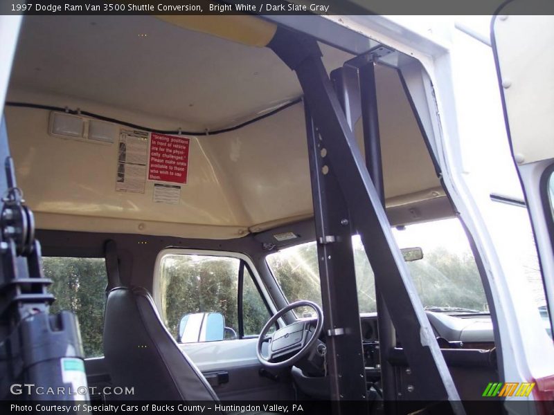 Bright White / Dark Slate Gray 1997 Dodge Ram Van 3500 Shuttle Conversion