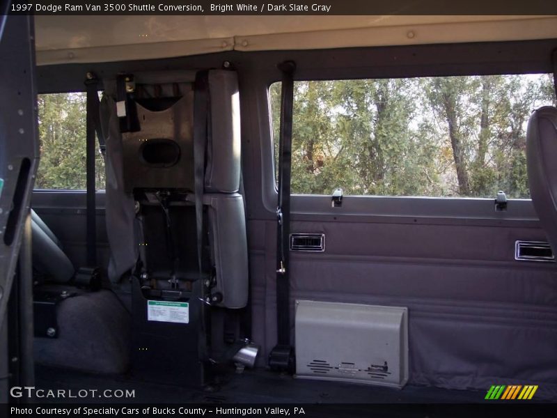 Bright White / Dark Slate Gray 1997 Dodge Ram Van 3500 Shuttle Conversion